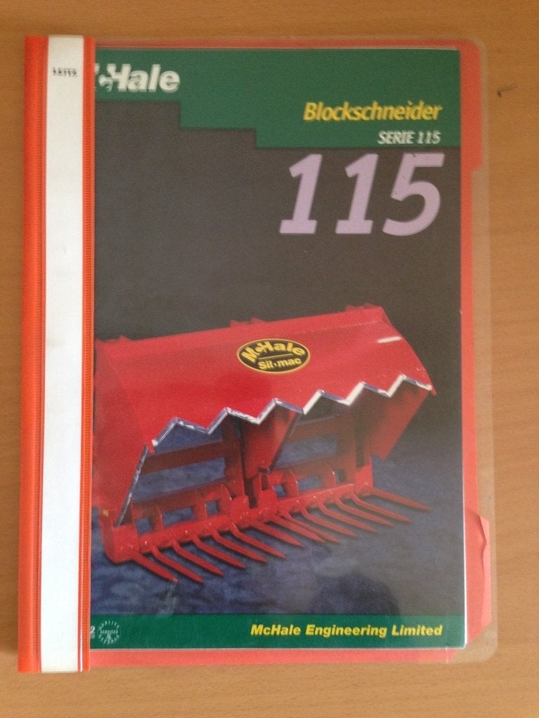 Blokkensnijder Mchale serie 115, Ophalen of Verzenden, Gelezen, Tractor en Landbouw