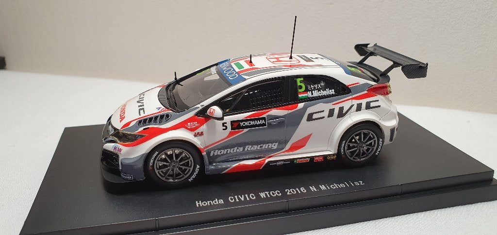 Ebbro Honda Civic WTCC 2016 #5 N.Michelisz, Ophalen of Verzenden, Nieuw, Auto, Overige merken