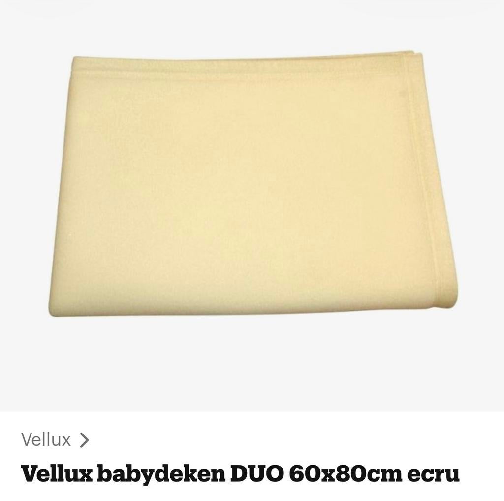 Vellux babydeken duo, Ophalen of Verzenden, Zo goed als nieuw, 70 tot 85 cm, Deken