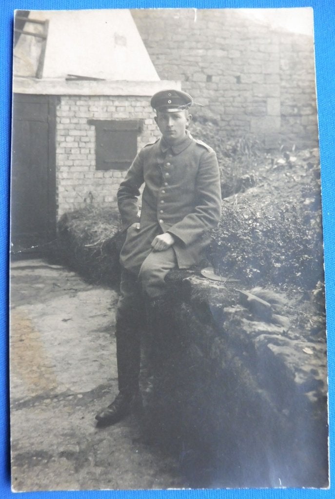 Originele Duitse WO1 Foto soldaat Front 1916 (N), Verzenden, Landmacht, Duitsland, Foto of Poster
