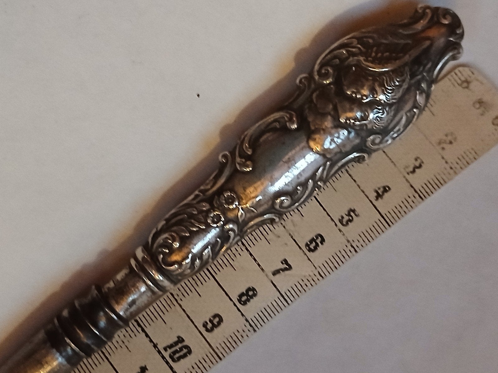 antiek zilver veterhaak corsethaak knopenhaak knoophaakje, Ophalen, Zilver