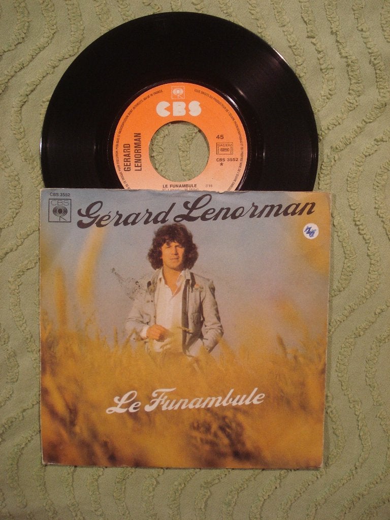 Gerard Lenorman 7" Vinyl Single: ‘Le funambule’ (Frankrijk), Ophalen of Verzenden, Gebruikt, 7 inch, Pop