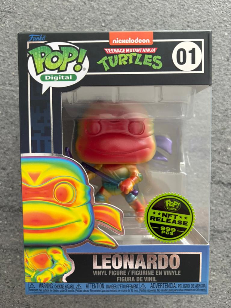 Funko Digital NFT Leonardo grail tmnt ninja turtles, Verzamelen, Poppetjes en Figuurtjes, Ophalen of Verzenden, Zo goed als nieuw