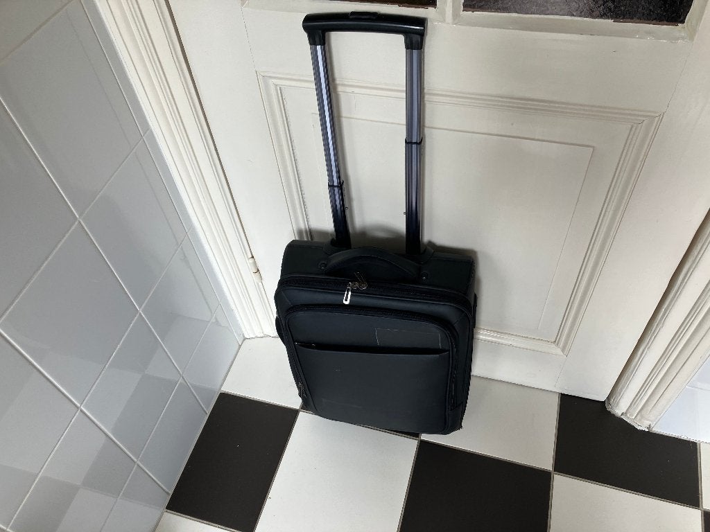 Handig reiskoffertje koffer met trekstang + wieltjes, Sieraden, Tassen en Uiterlijk, Koffers, Wieltjes, 50 tot 60 cm, Ophalen of Verzenden