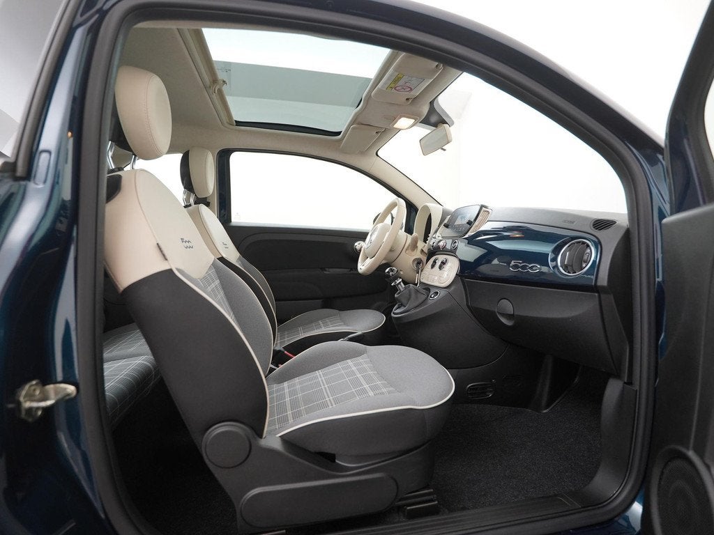 Fiat 500 1.2 Lounge | Panoramadak | Navigatie | Digital Cock, Auto's, Fiat, Voorwielaandrijving, 12 maanden, Stof, Gebruikt