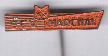 S.E.V. Marchal automaterialen oranje speldje ( F_037), Verzamelen, Verzenden, Nieuw, Transport, Speldje of Pin