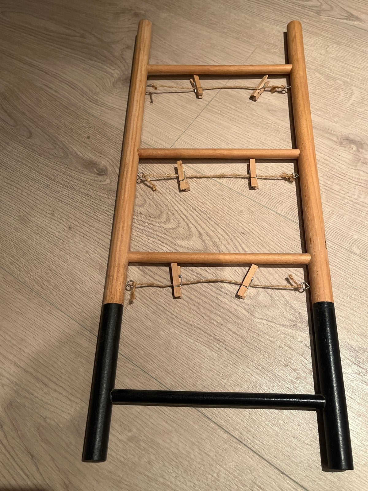 Houten decoratieve ladder met knijpers, Hout, Gebruikt, Meerkleurig, Ophalen of Verzenden