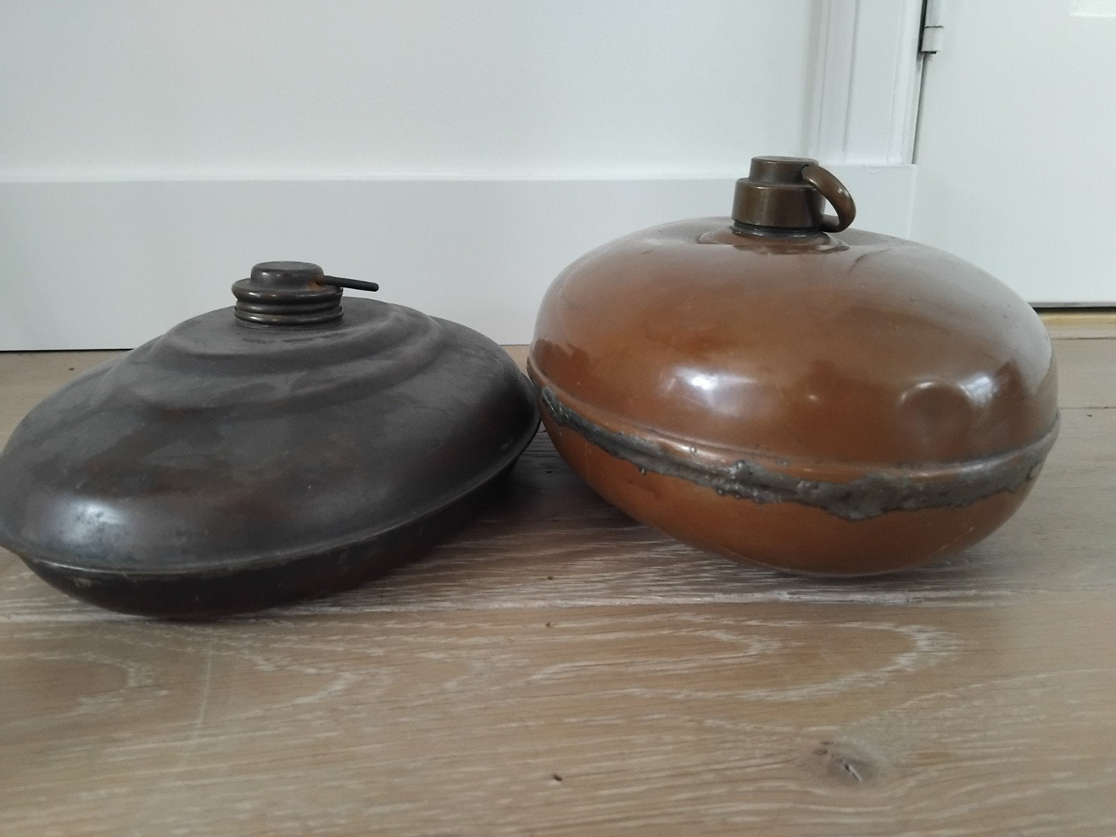 2 brocante bedkruiken, Ophalen, Zo goed als nieuw