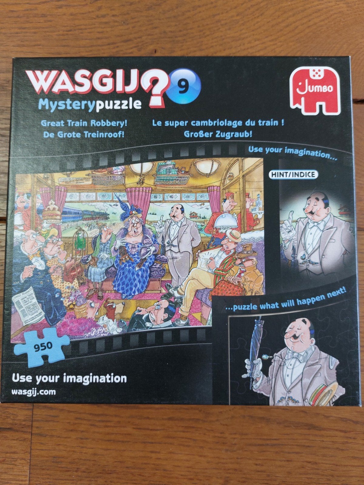 Wasgij Mystery 9: De Grote Treinroof! (950 stukjes), Ophalen, 500 t/m 1500 stukjes, Zo goed als nieuw, Legpuzzel