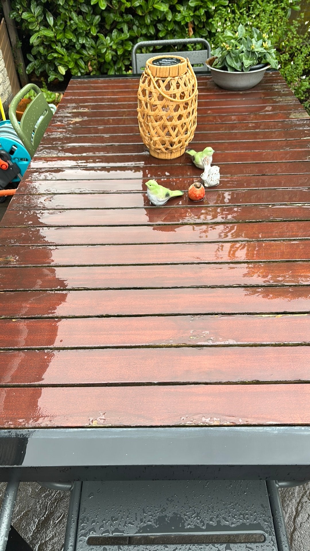 Gratis ophalen tuintafel 1x1.99, Tuin en Terras, Tuintafels, Ophalen, Gebruikt, Rechthoekig, Hout