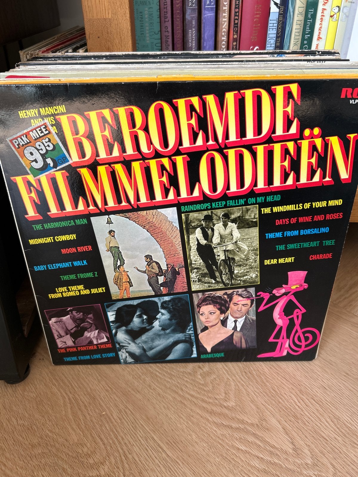 LP - Beroemde Filmmelodieën - Henry Mancini, Cd's en Dvd's, Vinyl | Filmmuziek en Soundtracks, Ophalen, LP, Film en Theater, Gebruikt