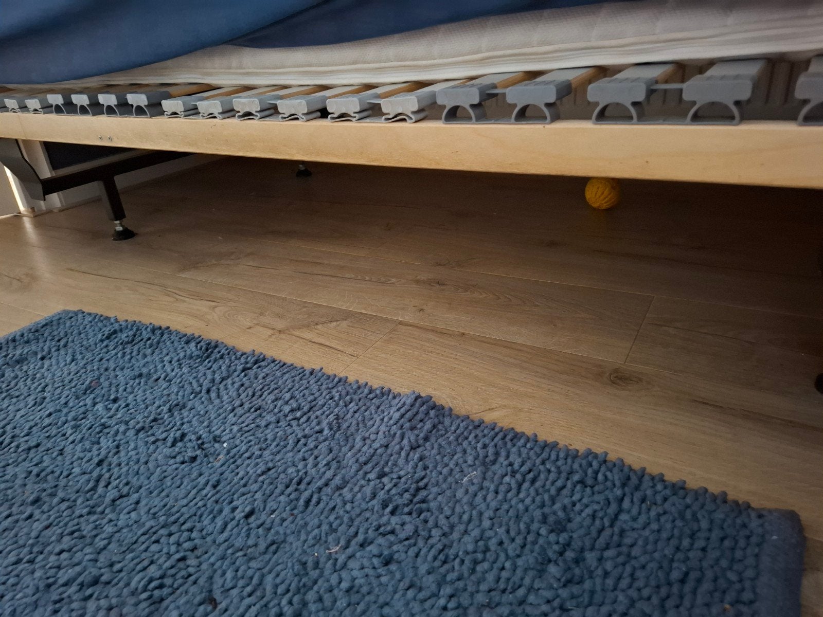 GRATIS Lattenbodem met IKEA matras en topper 90x200, 90 cm, Eenpersoons, Ophalen of Verzenden, Zo goed als nieuw