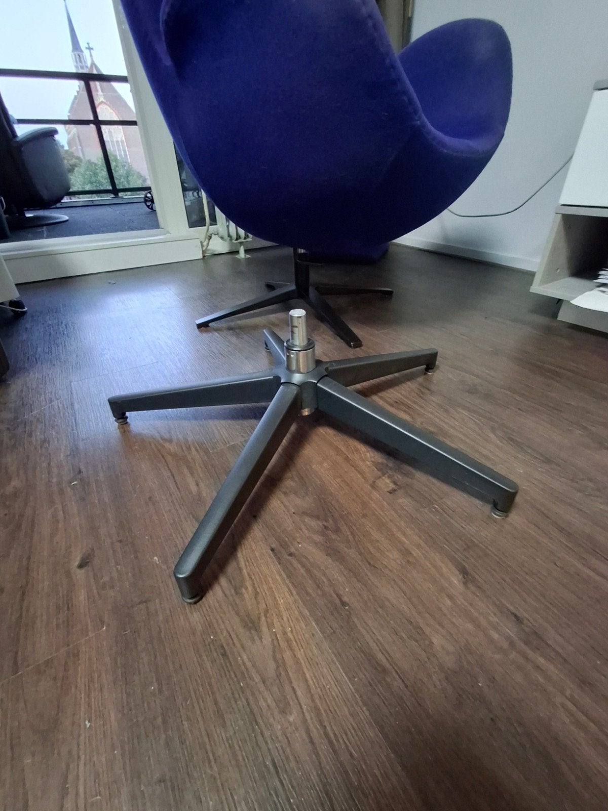 5 vingerige poot voor Flag Chair met stel functie, Ophalen, Zo goed als nieuw, Metaal