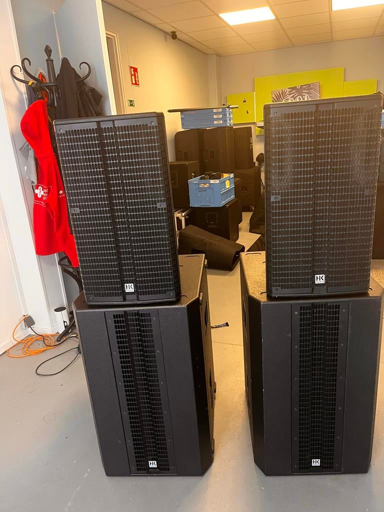 HK Audio PA set 2x Sub2000 en 2x linear5 112A ( aktieveset ), Ophalen, Gebruikt, 500 tot 1000 watt, P.A.