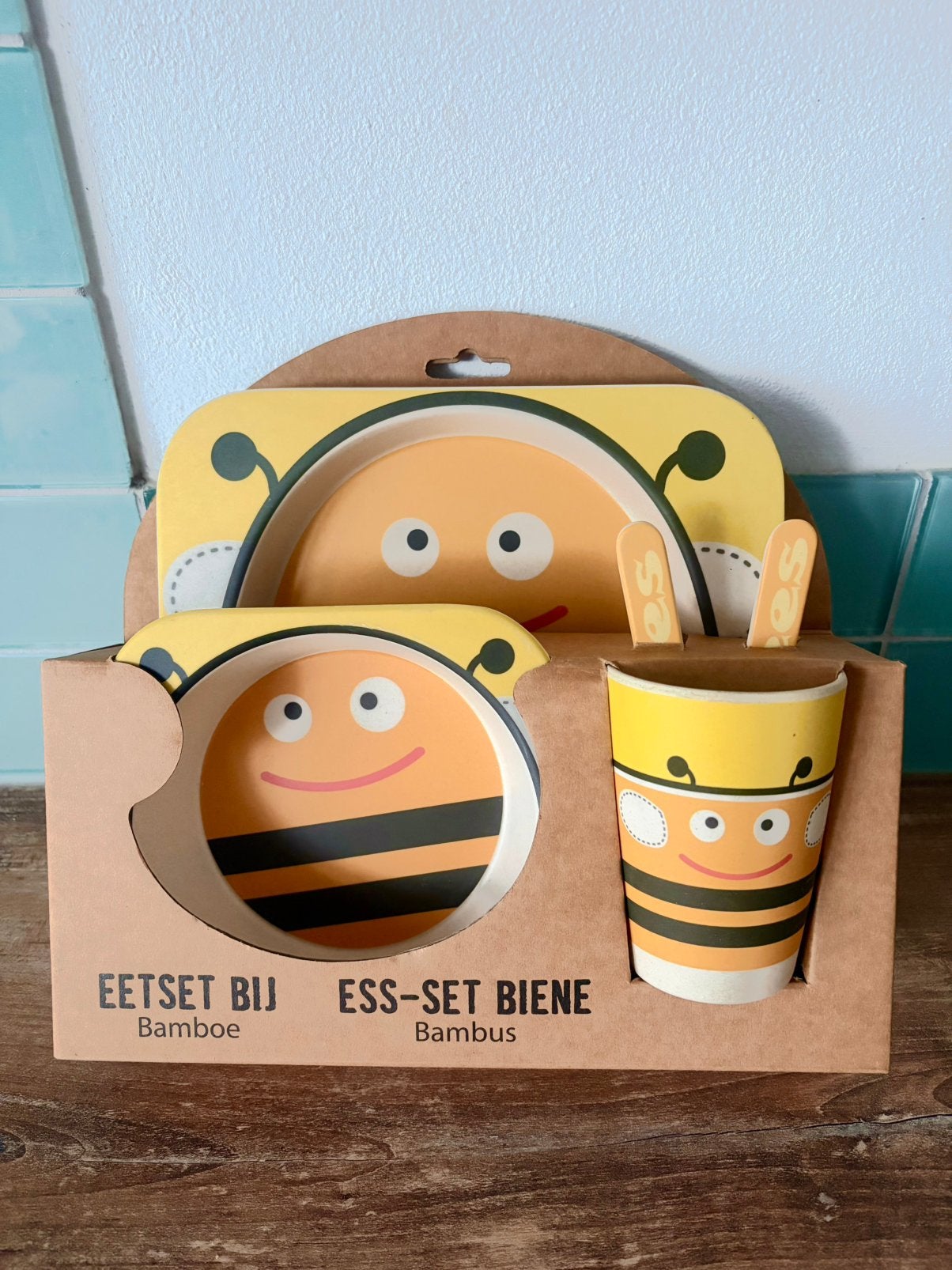 Bamboo kinder eetsetje, Ophalen of Verzenden, Nieuw