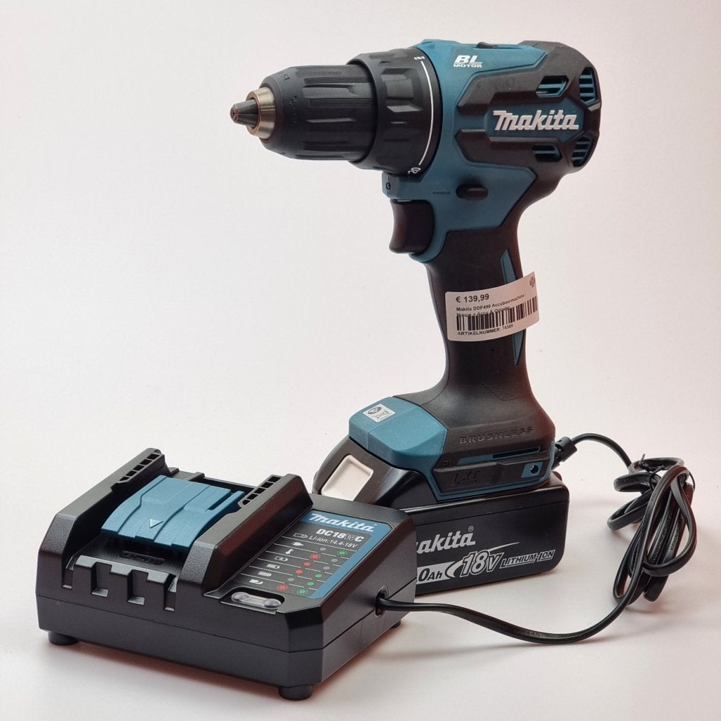 Makita DDF490 Accuboormachine | Nieuw + Accu + Oplader, Doe-het-zelf en Verbouw, Gereedschap | Boormachines, Makita, Nieuw, Support@makita.com