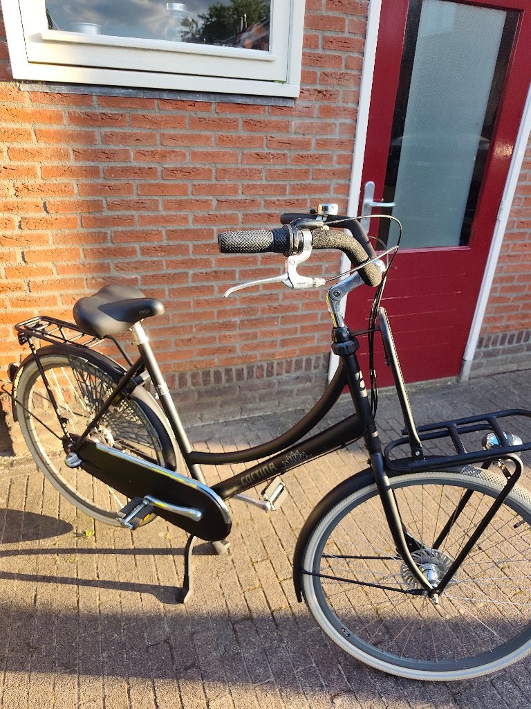 Cortina moederfiets 57cm 28inch, Dubbele standaard, 56 cm of meer, Zo goed als nieuw, Schijfrem