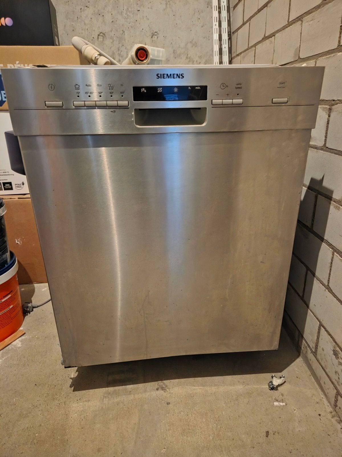 Siemens Vaatwasser - RVS Look SN435S00AE, Witgoed en Apparatuur, Ophalen, Gebruikt, 60 cm of meer, Vrijstaand