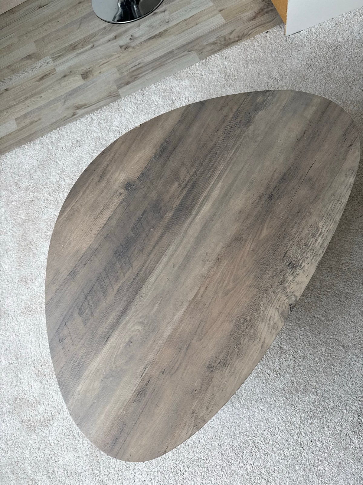 Stijlvolle salontafel met organische vorm, 100 tot 150 cm, Zo goed als nieuw, Overige vormen, 5 – 50
