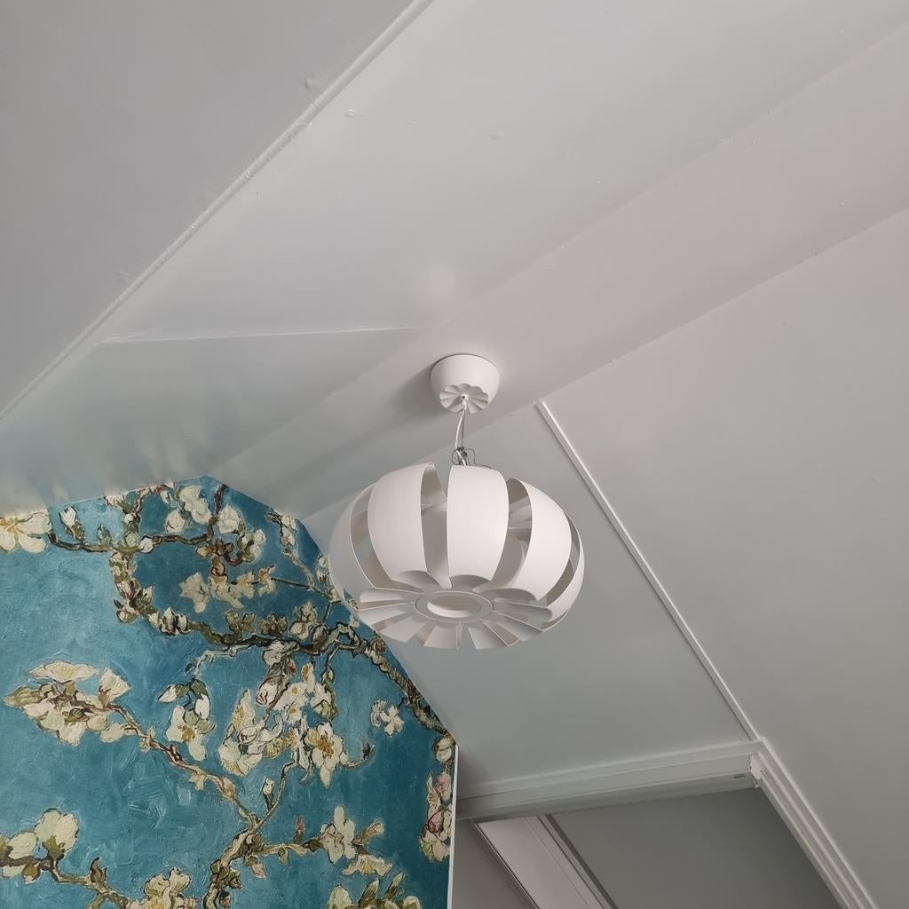 Ikea hanglamp wit, Ophalen