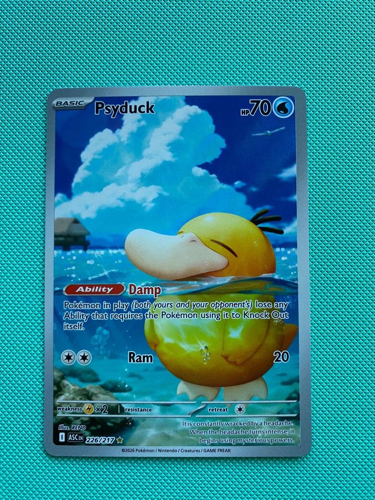 psyduck 226/217 ASC #2, Ophalen of Verzenden, Nieuw, Losse kaart, Foil