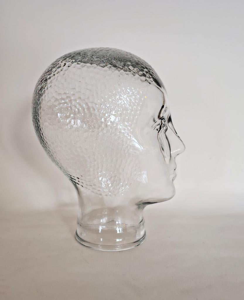 Glazen hoofd, Antiek en Kunst, Ophalen of Verzenden