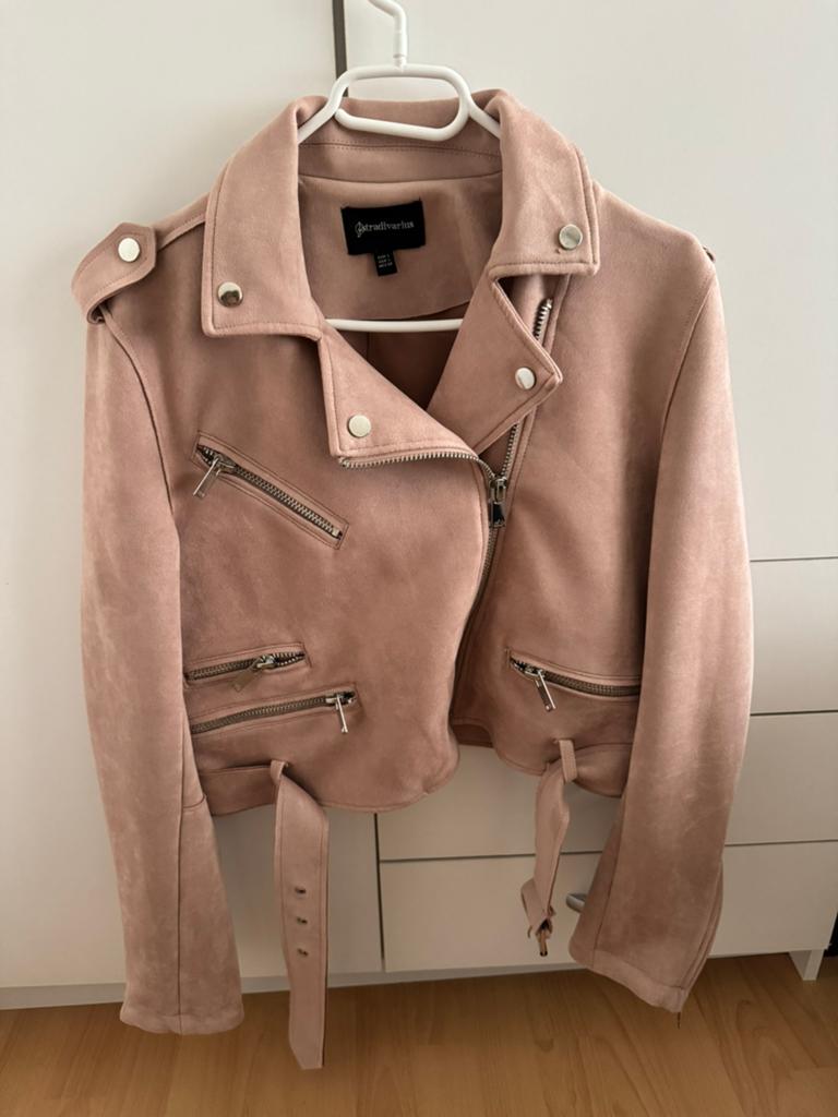 Cropped jasje zomerjas Stradivarius L, Verzenden, Zo goed als nieuw, Maat 42/44 (L), Overige kleuren