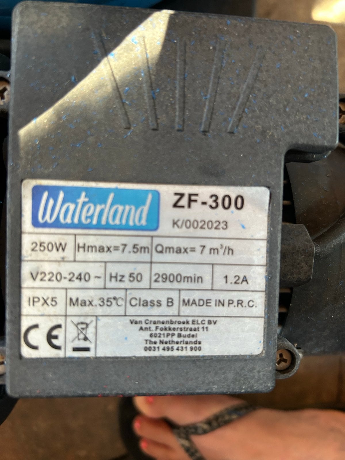 Waterland ZF-300 Zwembadpomp met Filter, Ophalen of Verzenden, Gebruikt, Zwembadpomp