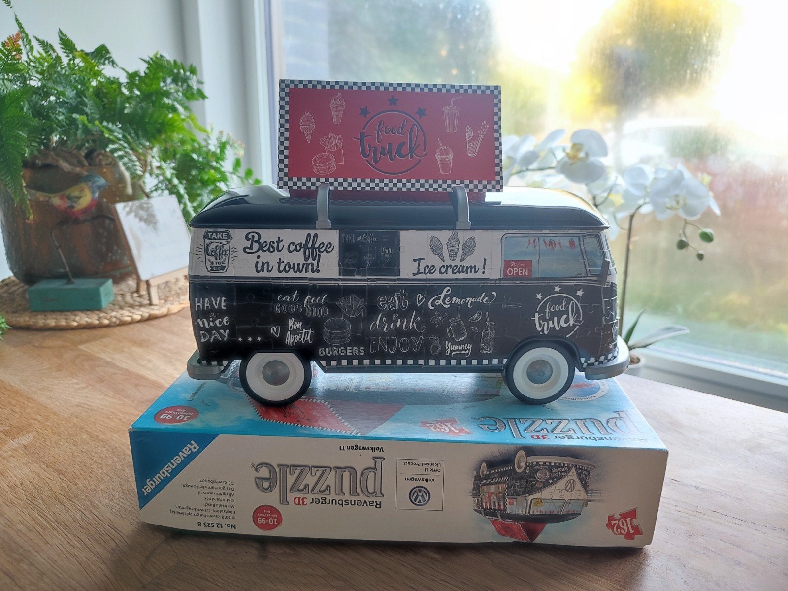 Ravensburger 3D Volkswagen T1 Bully foodtruck camper, Ophalen of Verzenden, Minder dan 500 stukjes, Zo goed als nieuw, Rubik's of 3D-puzzel