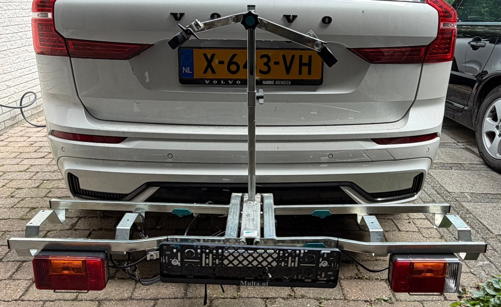 Fietsendrager voor 2 fietsen., Auto diversen, Fietsendragers, Trekhaakdrager, Ophalen