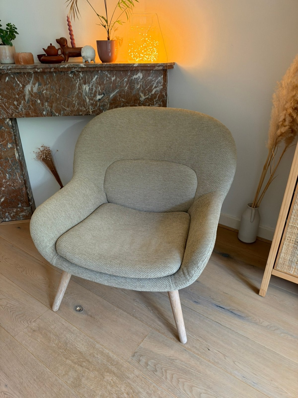 Bolia Philippa Fauteuil - Beige, Ophalen, Zo goed als nieuw, 75 tot 100 cm, 50 tot 75 cm