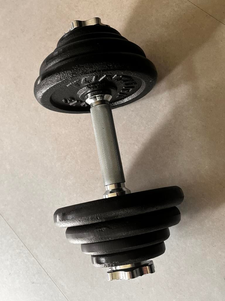 Verstelbare Dumbbell Set - Tunturi 20kg, Ophalen, Nieuw, Armen, Dumbbell