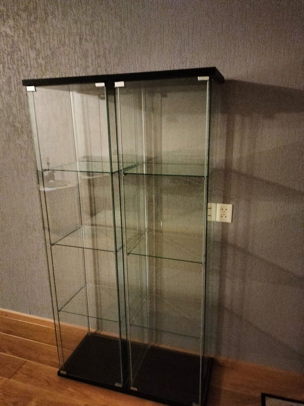 4 glazen kasten (ook los te koop), Huis en Inrichting, Ophalen, Met plank(en), Minder dan 50 cm, Overige houtsoorten