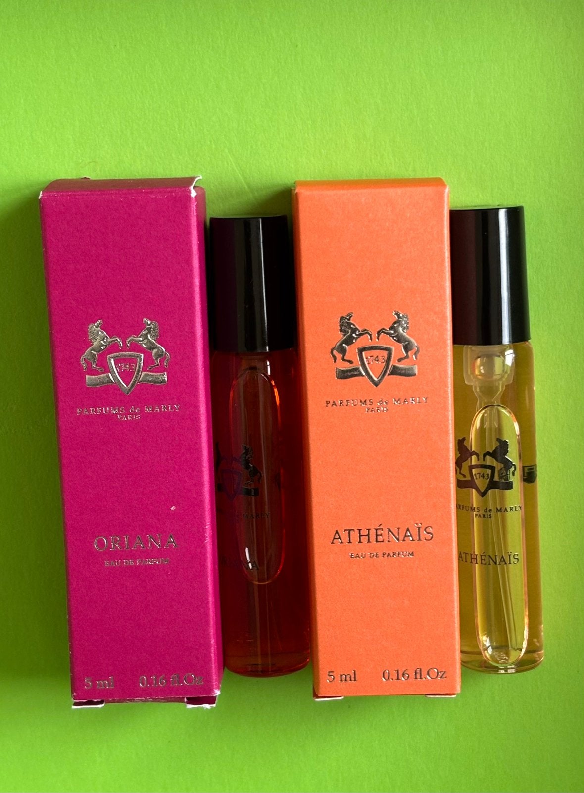 Parfums de marly 2x5ml eau de parfum Oriana, Athenaïs Nieuw, Verzenden, Nieuw