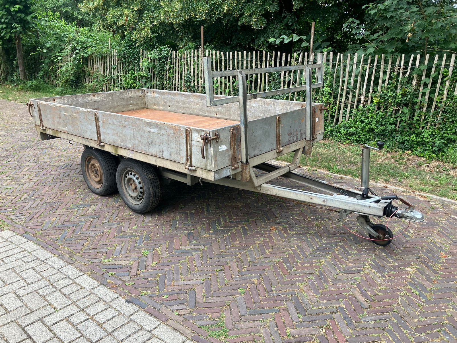 Henra 2000 kg tandemasser aanhanger aanhangwagen trailer, Ophalen, Gebruikt