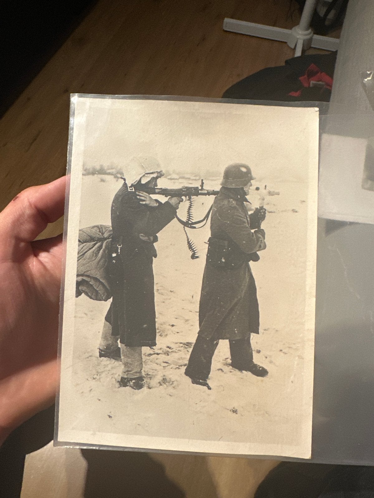 Oostfront 1941 MG34 - Originele Foto Heinrich Hoffmann, Verzamelen, Ophalen, Landmacht, Duitsland, Foto of Poster