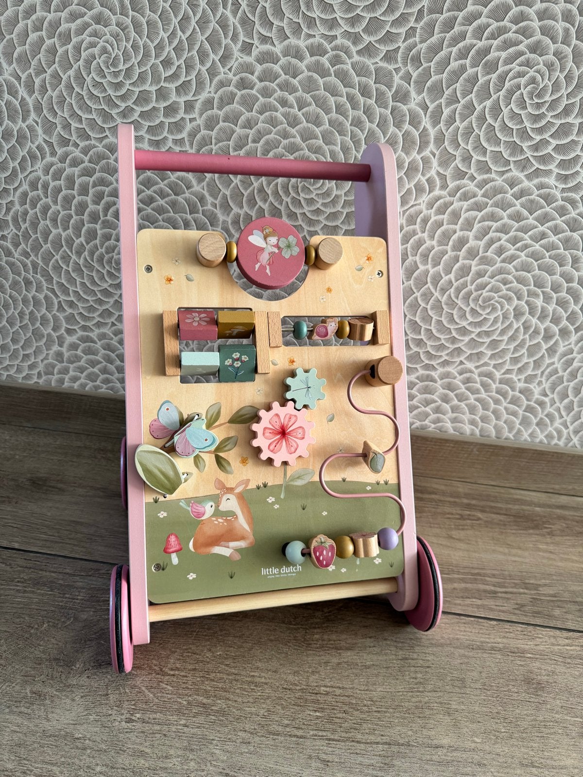 Little Dutch Activiteiten Babywalker - Roze, Ophalen of Verzenden, Zo goed als nieuw, Overige typen, Met wieltjes