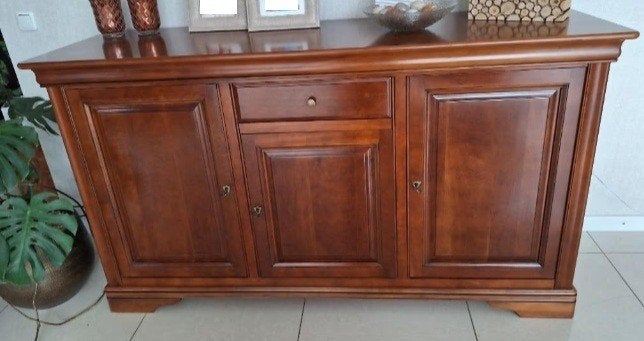 Kersenhouten, massief dressoir, Ophalen, Met deur(en), 150 tot 200 cm, Zo goed als nieuw