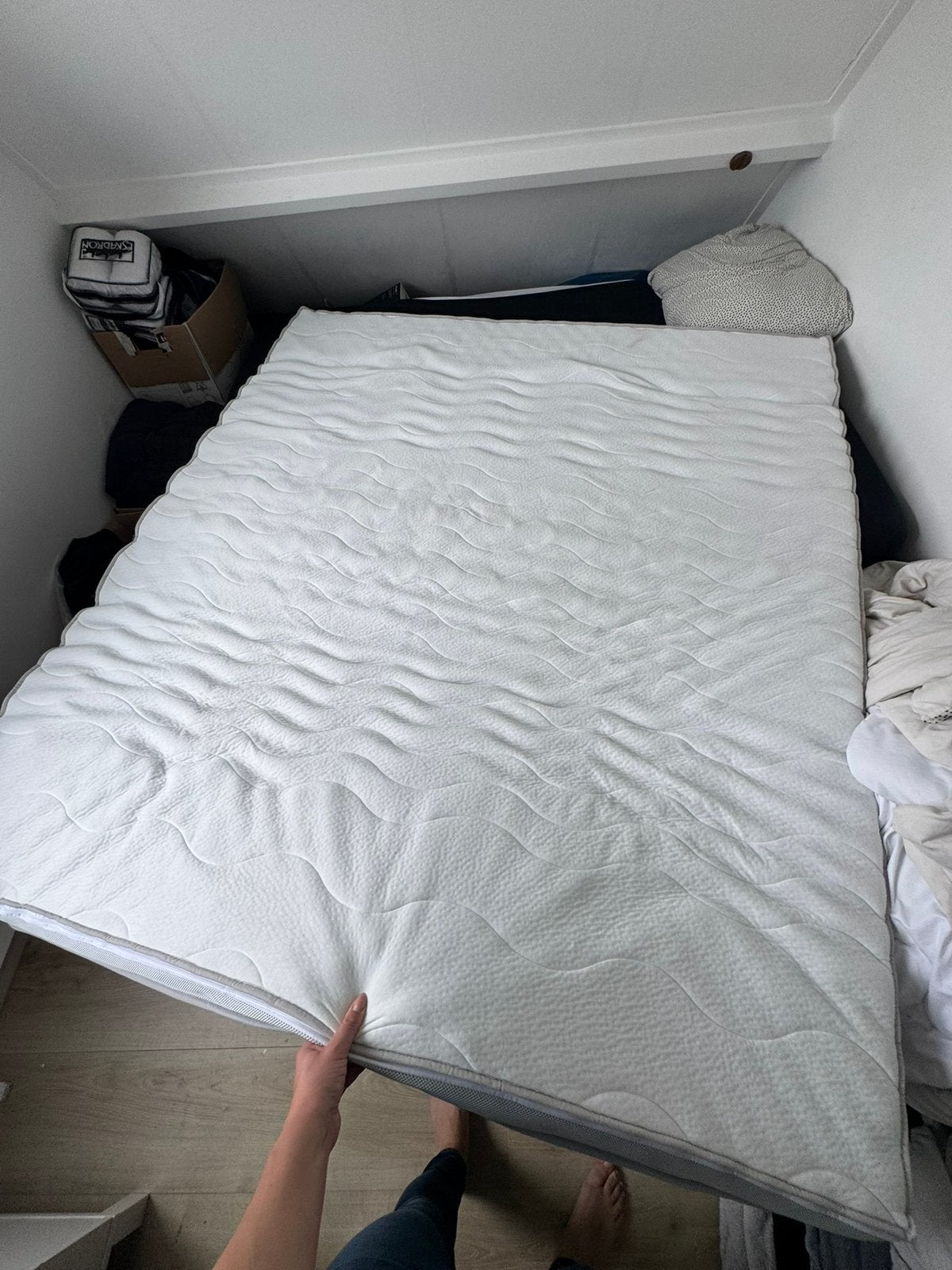 Lidl koudschuim matrastopper 180 x 200 cm, Huis en Inrichting, Slaapkamer | Matrassen en Bedbodems, Gebruikt, Tweepersoons, Ophalen of Verzenden