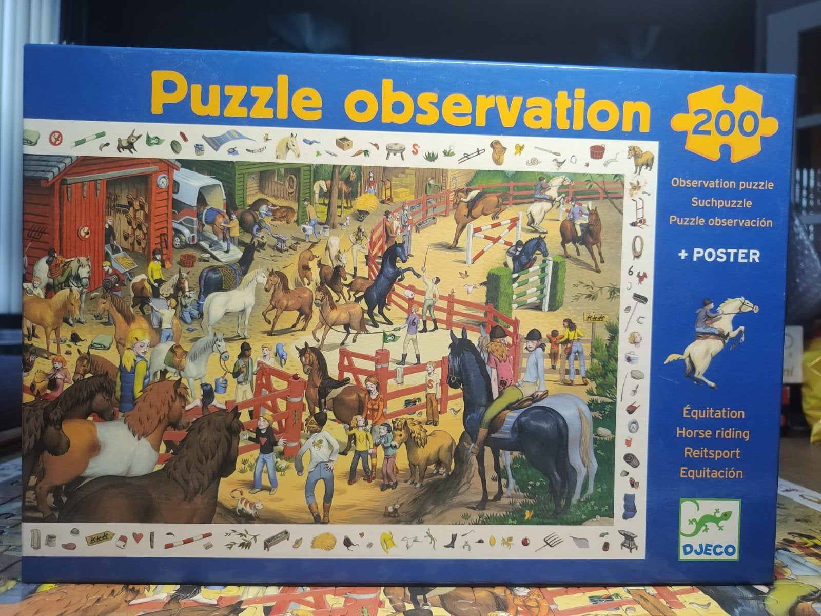 Djeco puzzel 200 stukjes, Ophalen of Verzenden, Minder dan 500 stukjes, Zo goed als nieuw, Legpuzzel