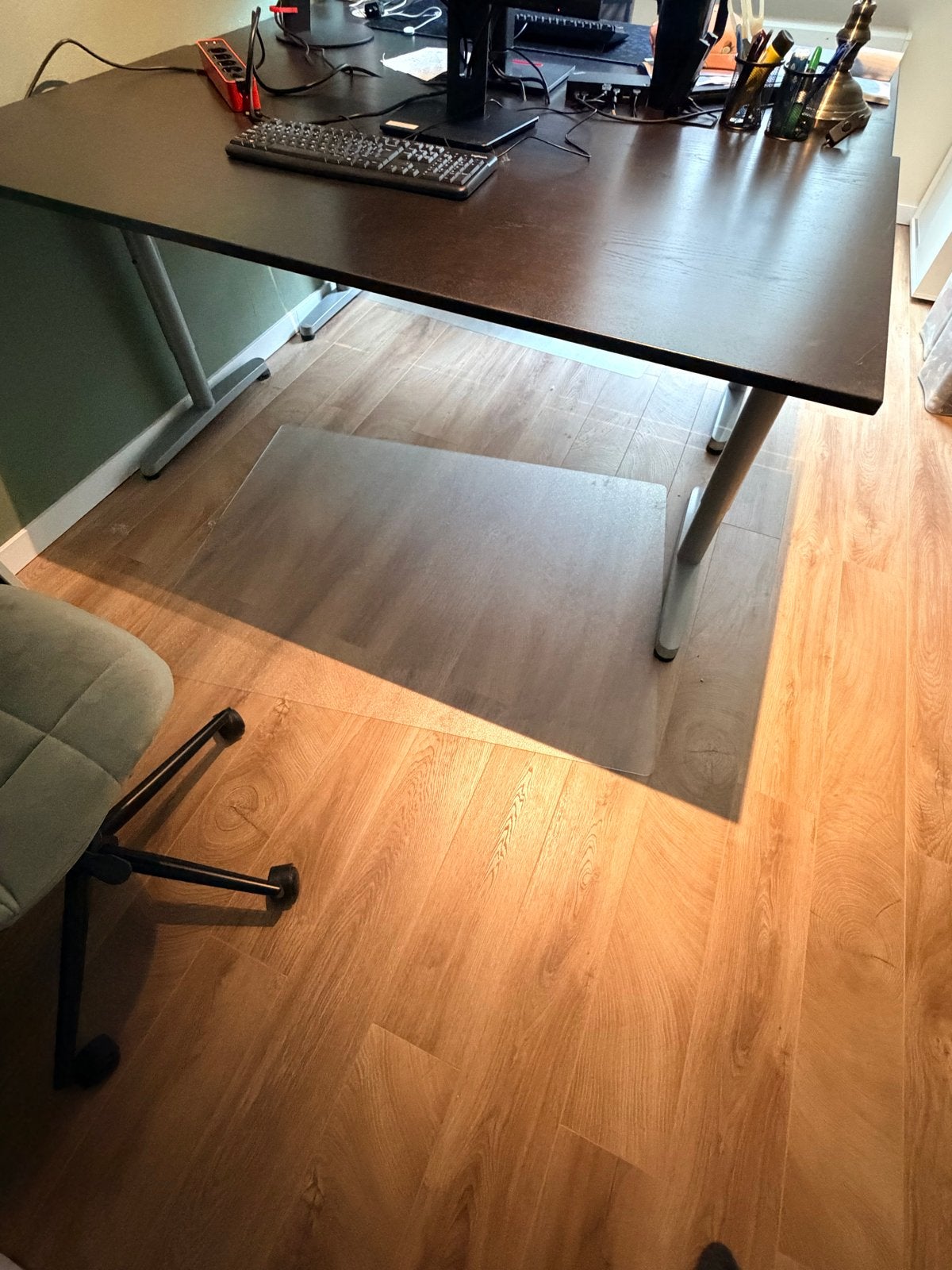 IKEA Galant bureau 2 stuks - in hoogte verstelbaar, Ophalen, Gebruikt, Spaanplaat of MDF, In hoogte verstelbaar