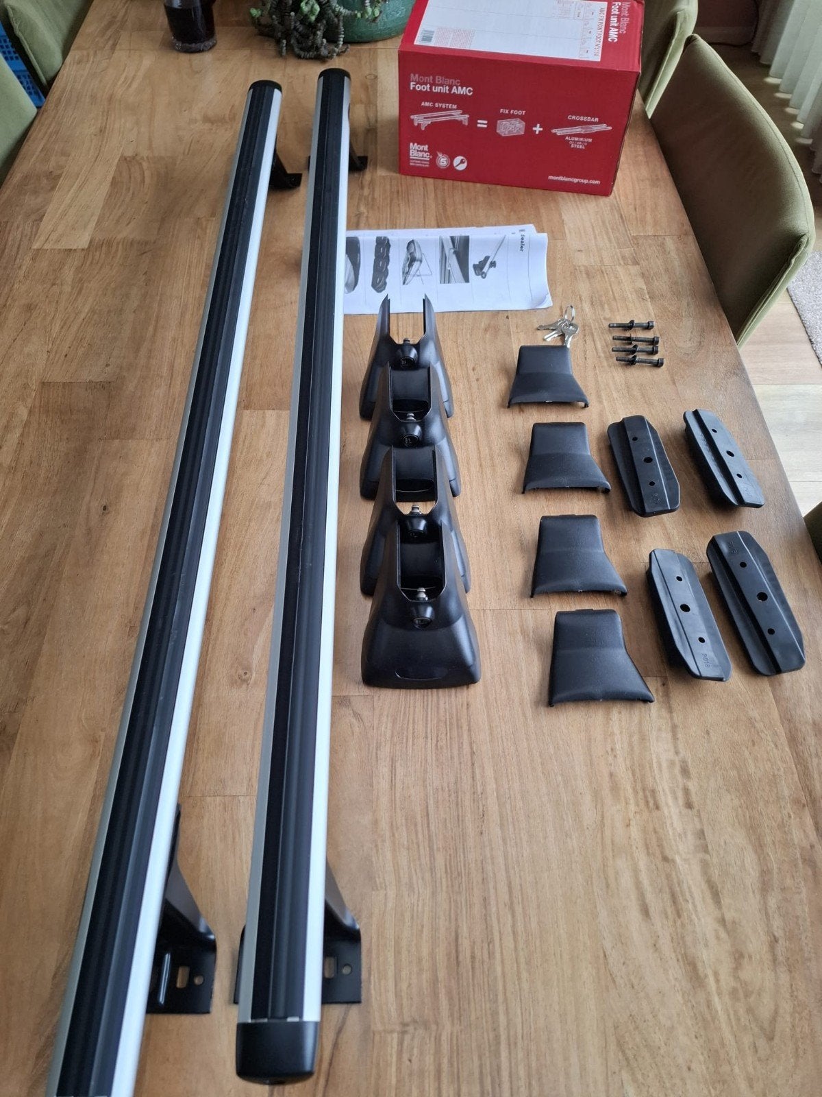 Mont Blanc dakdragerset AMC Fix Point Foot n5114, Ophalen, Zo goed als nieuw