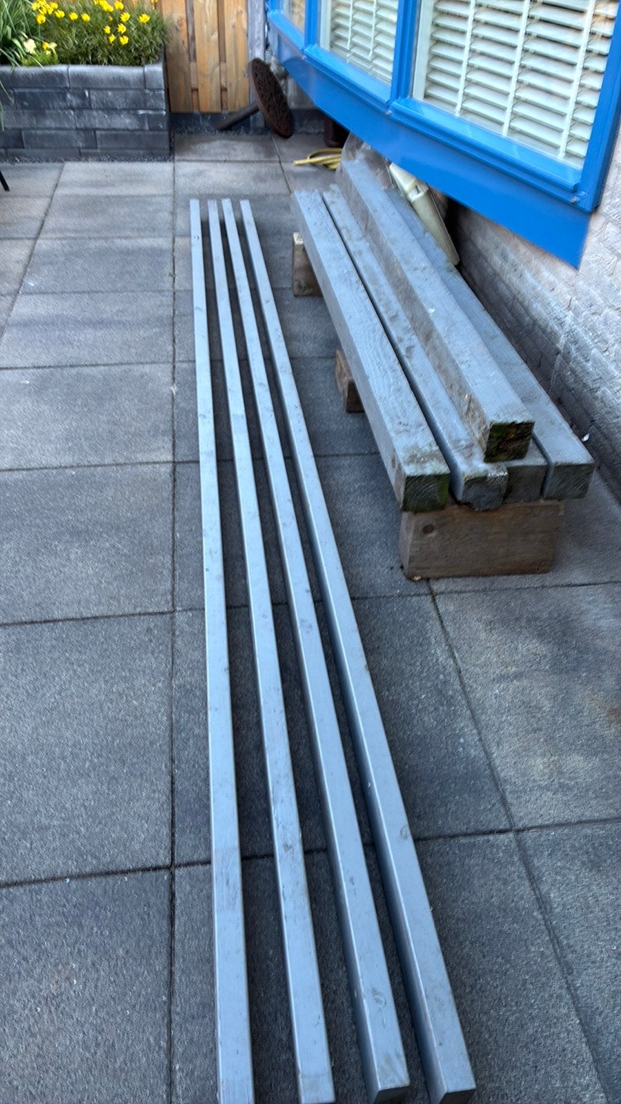 Frame voor overkapping, Doe-het-zelf en Verbouw, Hout en Planken, Ophalen, Gebruikt, 250 tot 300 cm, 50 mm of meer