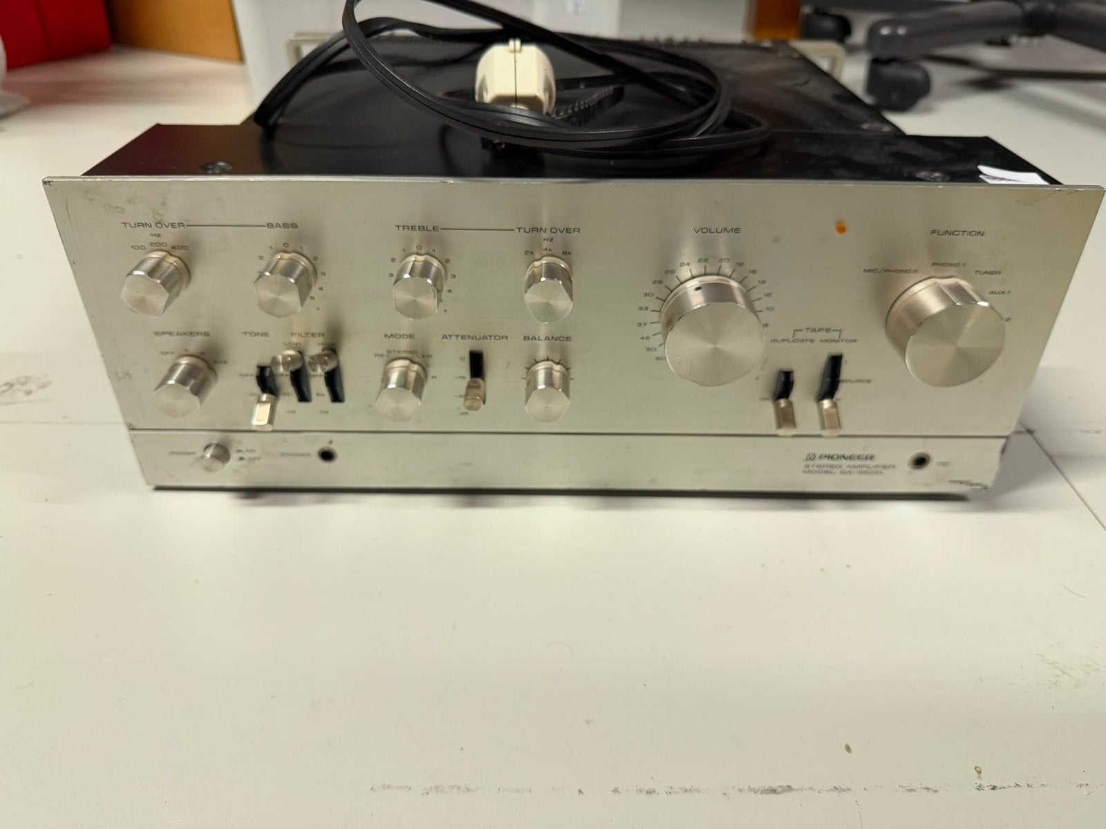 Pioneer SA-9500 Stereo Versterker - Vintage Hifi, Ophalen, Gebruikt, Pioneer, 120 watt of meer