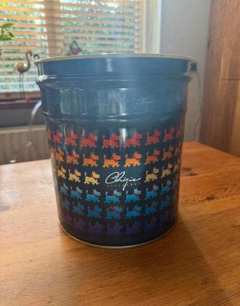 Chipie Finest Blue Jeans groot blik 90s, Ophalen of Verzenden, Gebruikt, Verpakking