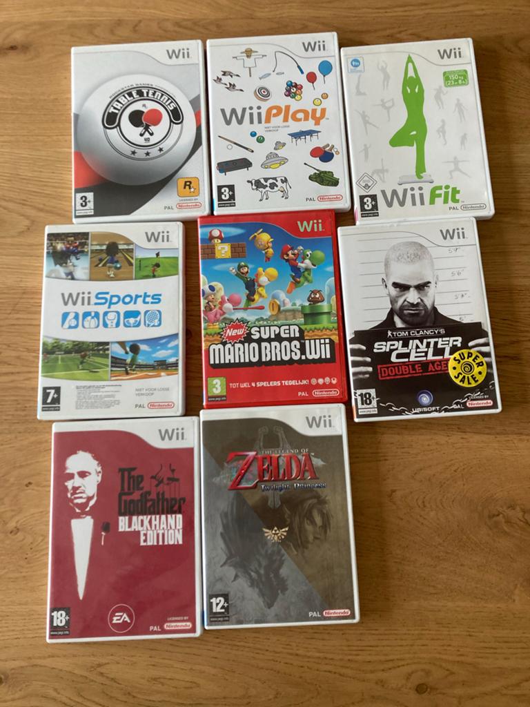 Wii Nintendo Spellen - Diverse Titels, Spelcomputers en Games, Ophalen, 1 speler, Zo goed als nieuw, Vanaf 3 jaar