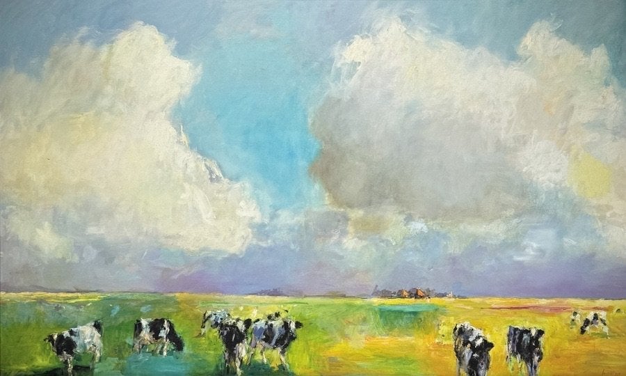 873. Giclée, D. Boogaart - Silence of an empty country, 2001, Antiek en Kunst, Ophalen of Verzenden, Dieren en Natuur, Giclee