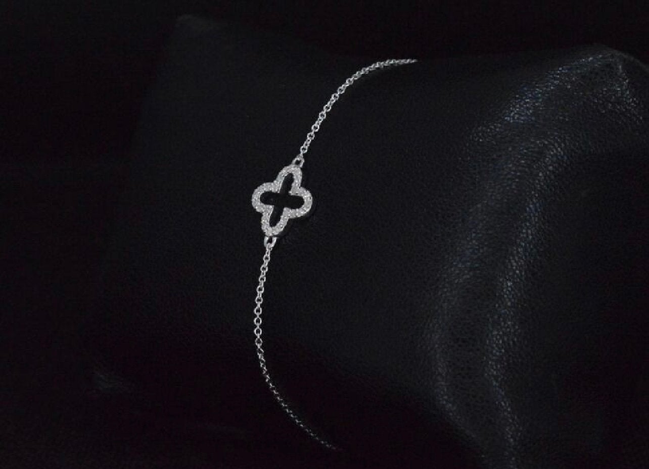 Witgouden Armband, Met diamanten, Sieraden, Tassen en Uiterlijk, Armbanden, Ophalen of Verzenden, Nieuw, Wit, Goud
