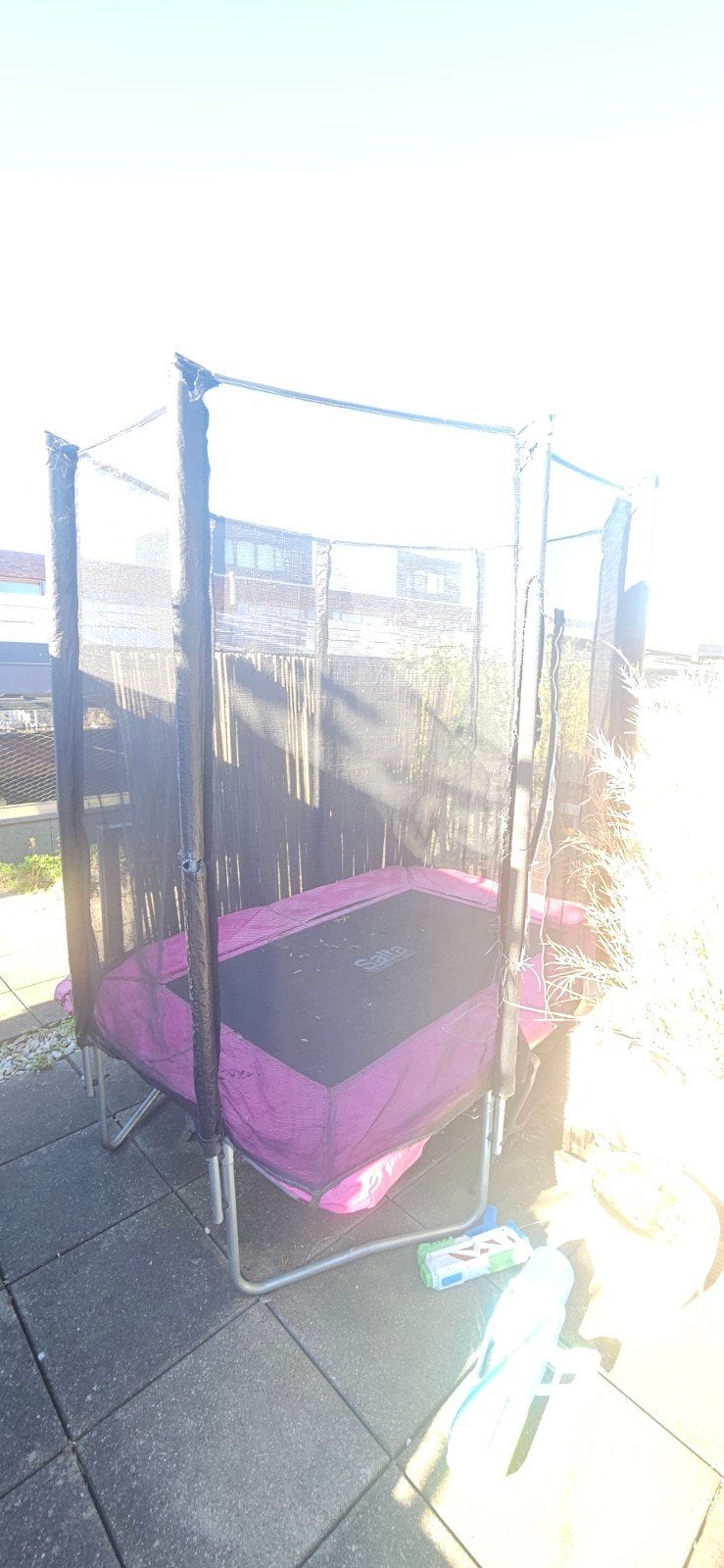 Trampoline met veiligheidsnet - Gebruikt