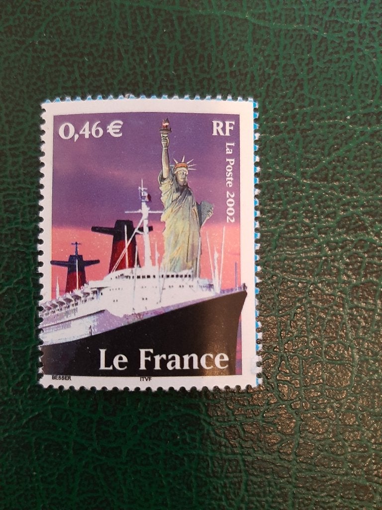 2002 Frankrijk schip, vrijheidsbeeld, Verzenden, Postfris